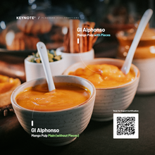 Load image into Gallery viewer, KEYNOTE® Alphonso Mango Pulp | 3% Added Sugar | 850 grams