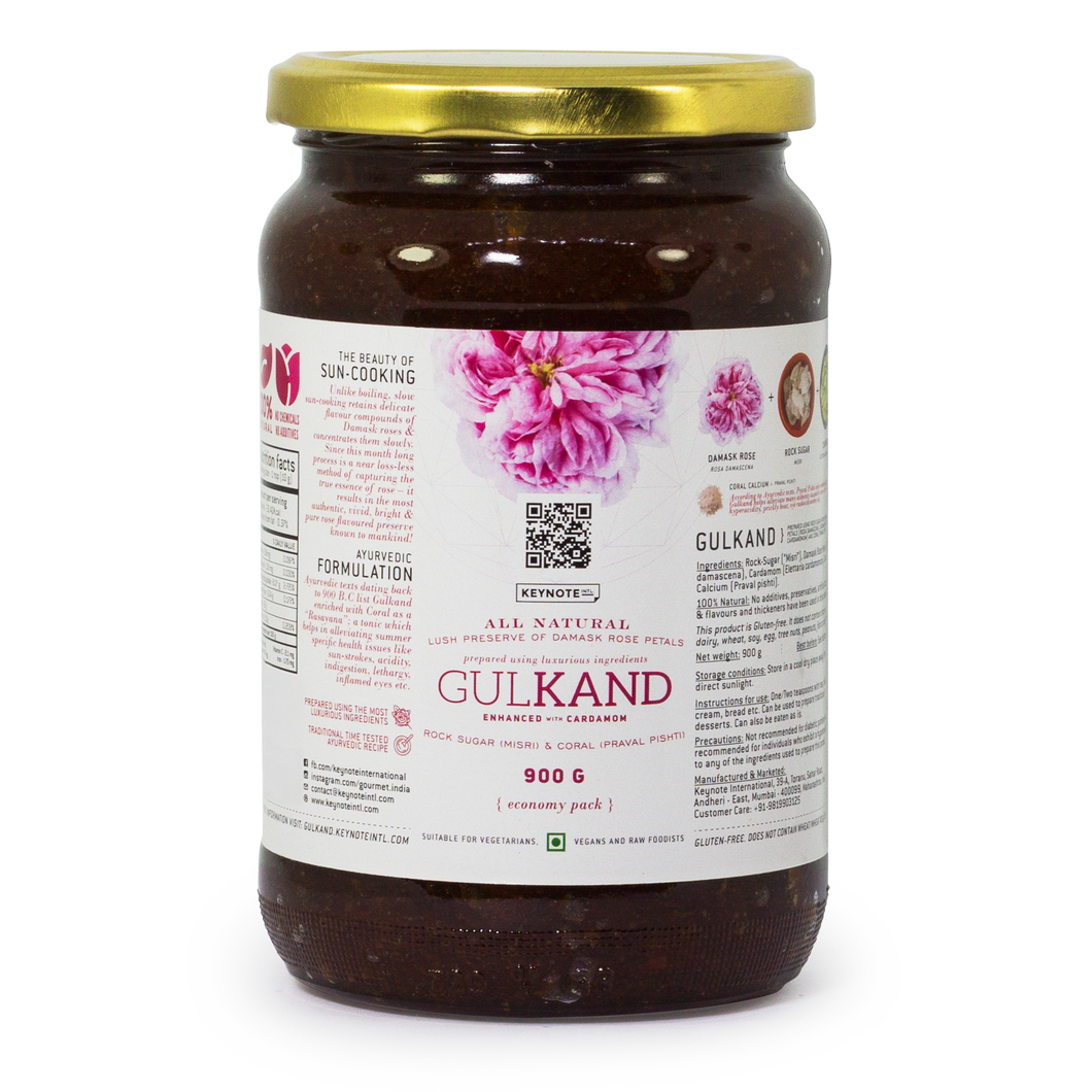 KEYNOTE® Gulkand | Sun Cooked Rose Preserve | 300 g | 900 g