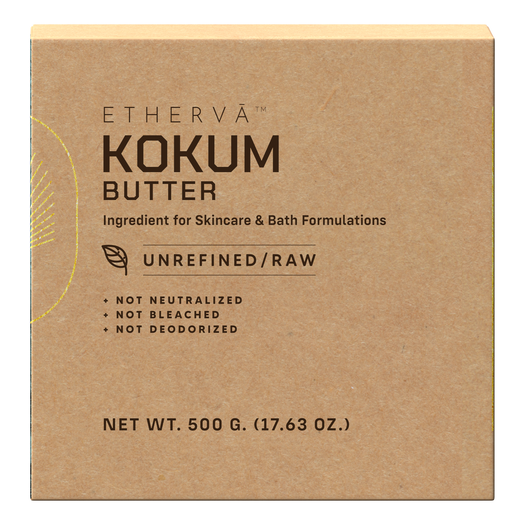 ETHERVA™ Kokum Butter | Unrefined and Raw | 0.5 kg | 1 kg | 5 kg