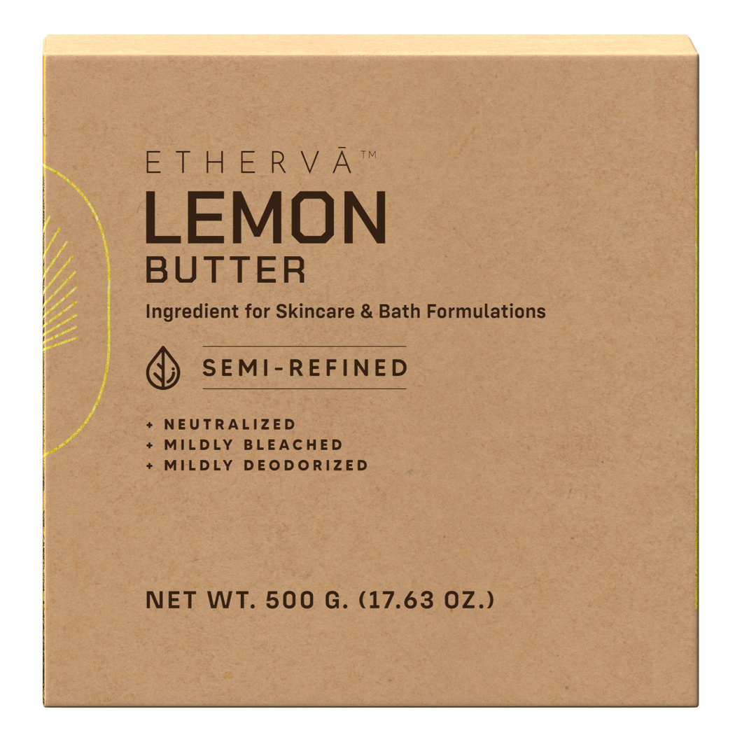 ETHERVA™ Lemon Butter | Semi-Refined | 0.5 kg | 1 kg | 5 kg