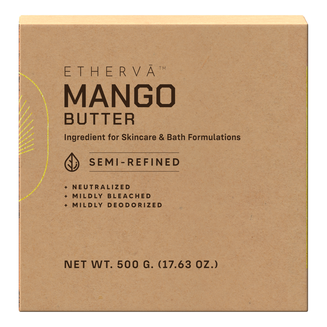 ETHERVA™ Mango Butter | Semi-Refined | 0.5 kg | 1 kg | 5 kg