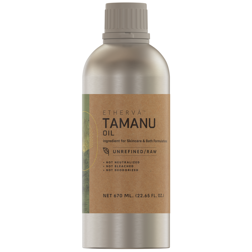 ETHERVA™ Tamanu Oil | Cold Pressed, Unrefined & Raw | 0.62 L | 1.24 L